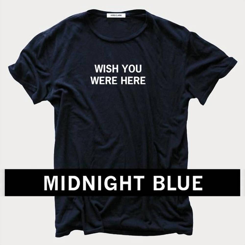 NEW HIRO CLARK men's wish you were here tee in midnight navy